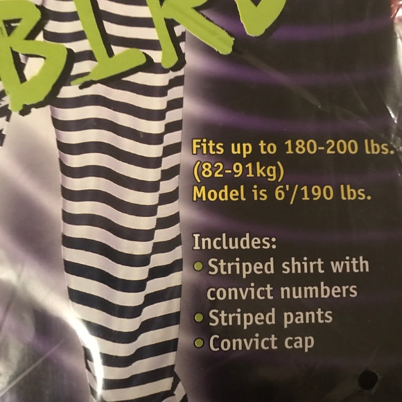 NEVER OPENED NEVER WORN Adult Jailbird Costume - Picture 2 of 3